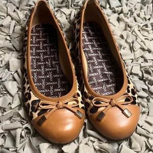 Vionic Pony Hair Cheetah Print Flats Size US 6/EU 37
